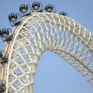 濰坊摩天輪渤海之眼吃瓜視頻,高空視角下的夏日吃瓜盛宴